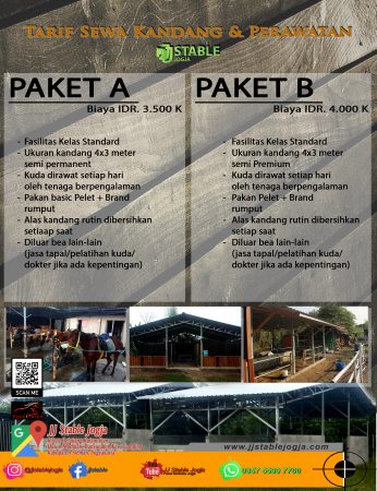 Rekomendasi Sewa Kandang Kuda di Jogja Murah