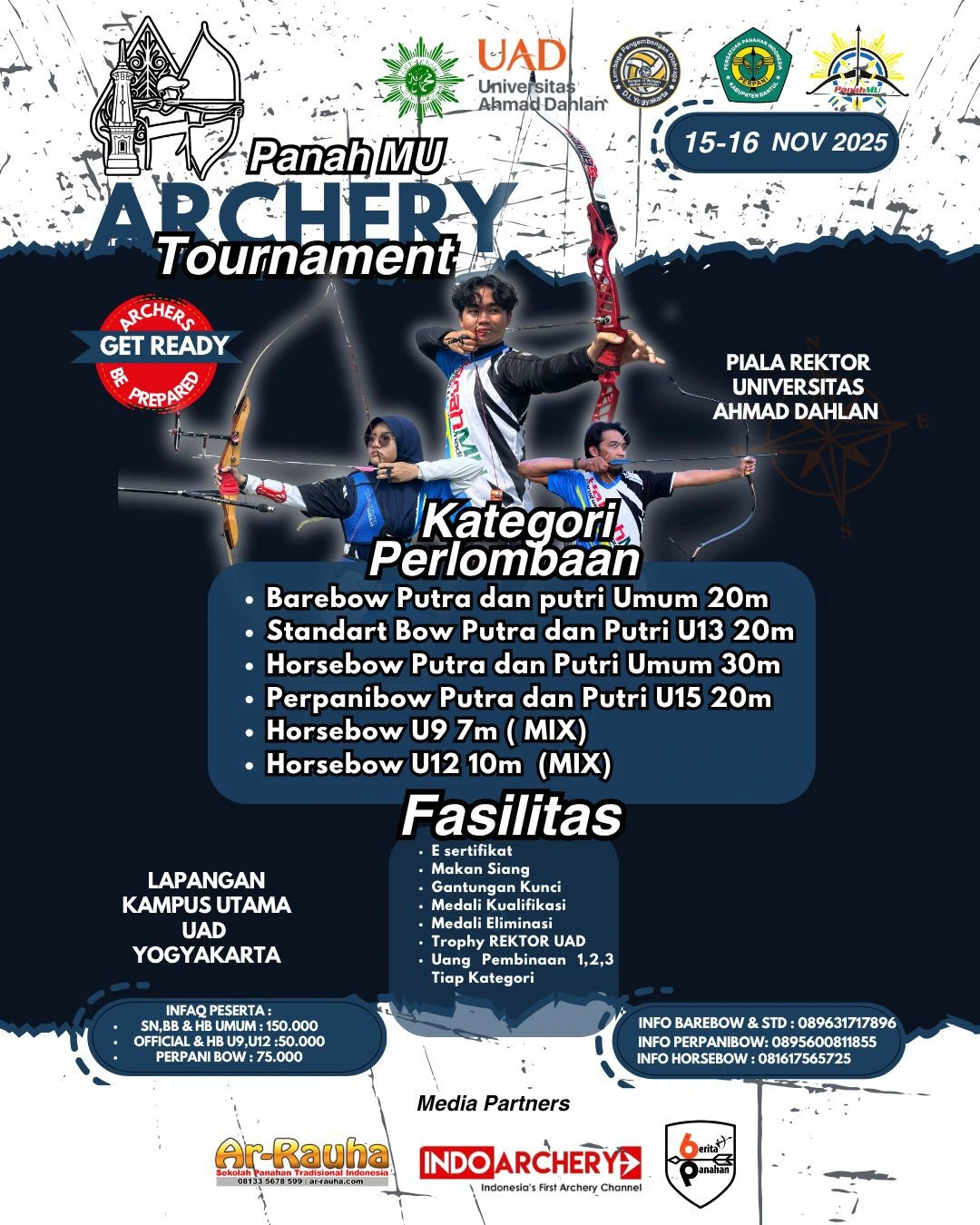 🏹 JJ Archery Turunkan 5 Atlet Terbaik di Panah Mu Archery Tournament 2025 UAD Yogyakarta